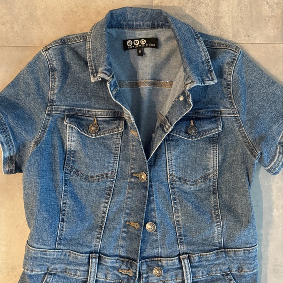 Rewash Denim Mini Dress | M - Picture 3 of 5